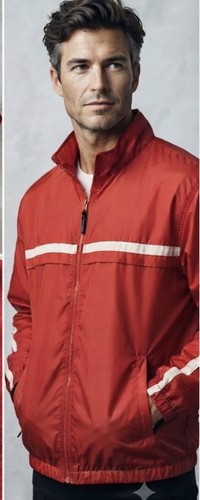 Champion red windbreaker - champion,
